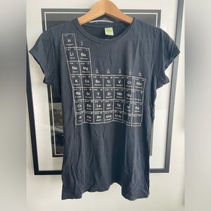 Black Tshirt with Periodic Table